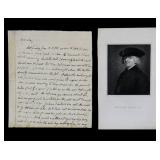 William Paley, Autograph Letter