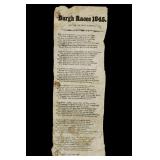 19th c. Horse Racing Broadside