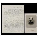 CSA Gen. Johnston, Signed Letter to Bragg