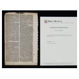 1553 'Great Bible' Leaf