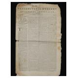 [Franklin] 1786 Pennsylvania Newspaper