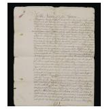 18th c. Manuscript Will