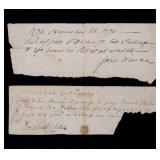 Pair of 18th c. Manuscripts