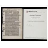 1549 'Matthew Tyndale' Bible Leaf