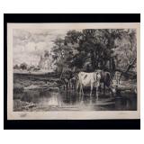 SIGNED Large Etching