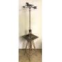 Primitive weather vane/on windmill base