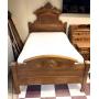 Full sized bed w/ antique head, and footboard