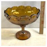 Vintage tan glassware dish