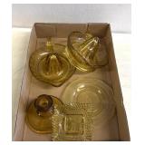 Retro tan glassware