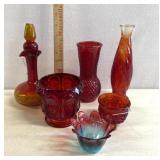 Red glassware