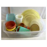 Miss matched vintage Tupperware