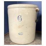 6 Gal. Redwing crock with handles no major issues.