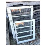 Primitive window repurposed into coat rack/other