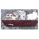 Vintage wooden toy chest