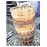 7 vintage woven baskets
