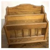Wooden magazine rack