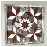 Framed Barnwood decor wall hanging