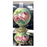 Vintage floral patterned lamp