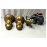 Elephant coin Bank, full w/ other