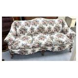 Vintage floral patterned couch
