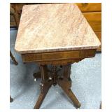 Antique stand with wheels