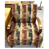 Cushioned lounger chair