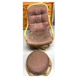 Swivel rocker/footstool