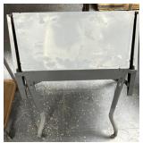 Metal portable draft leaf table