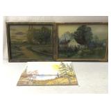 Nature themed canvas painting