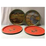 Vintage service trays