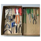 2 boxes of hand tools