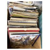 Variety of vintage records