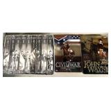 John Wayne/Civil War DVDs/other VHS tapes