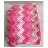 Pink throw blanket