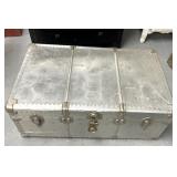 Vintage metal trunk