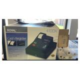 Royal cash register with extra tape