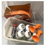 Paintballs/airhorn/pepper foam spray