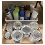 Spray paint/other paint, majority, 3/4 or more
