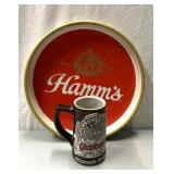 Hammemï¿½s beer, service tray and mug