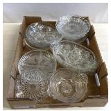 Glass service bowls/ trays