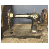 Antique singer, sewing machine, top portion