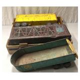 Structo trailer and other vintage metal trailers