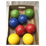Vintage croquet balls