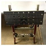 Tool shop workstation fold up