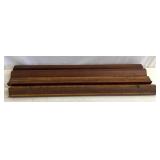 Four collectible plate wall hanging holders