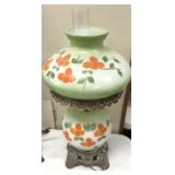 Vintage floral patterned lamp