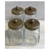 Glass kitchen canisters/cookie jar