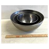 Stainless steel, mixing bowls