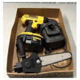 DeWalt cordless drill with attachment