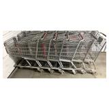6 shopping carts